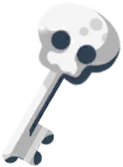 Key With a Skull in Paradise Island