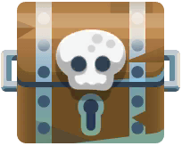 Chest With a Skull in Paradise Island