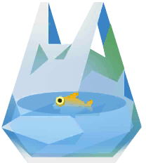 Plastic Bag in Paradise Island