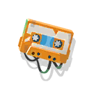 orange cassette