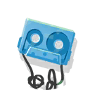 blue cassette