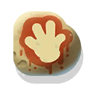 rock with aboriginal painting