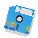 floppy disk 5.25 blue