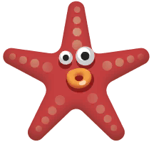 Red Starfish in Paradise Island