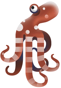 Mimic Octopus in Paradise Island