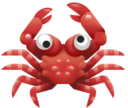 Crabe À Crête Rouge sur Costa Rica