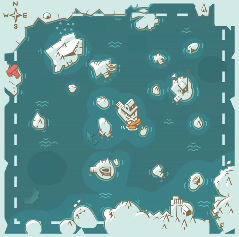 Alaska map background