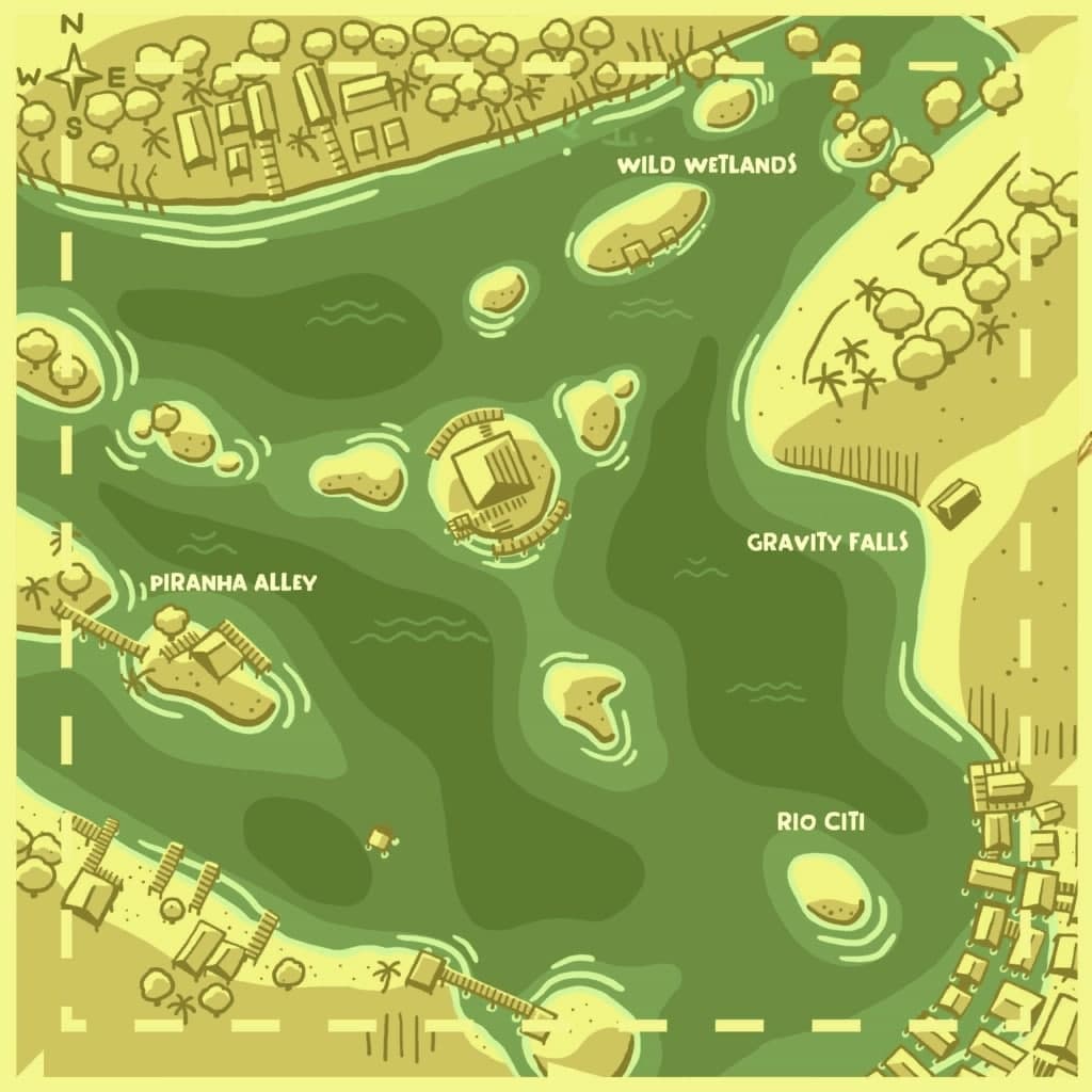 Amazon map background