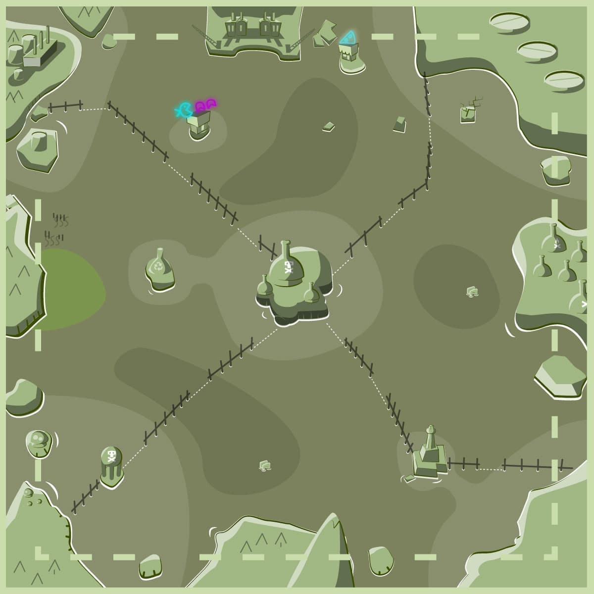 Chemical Plant map background