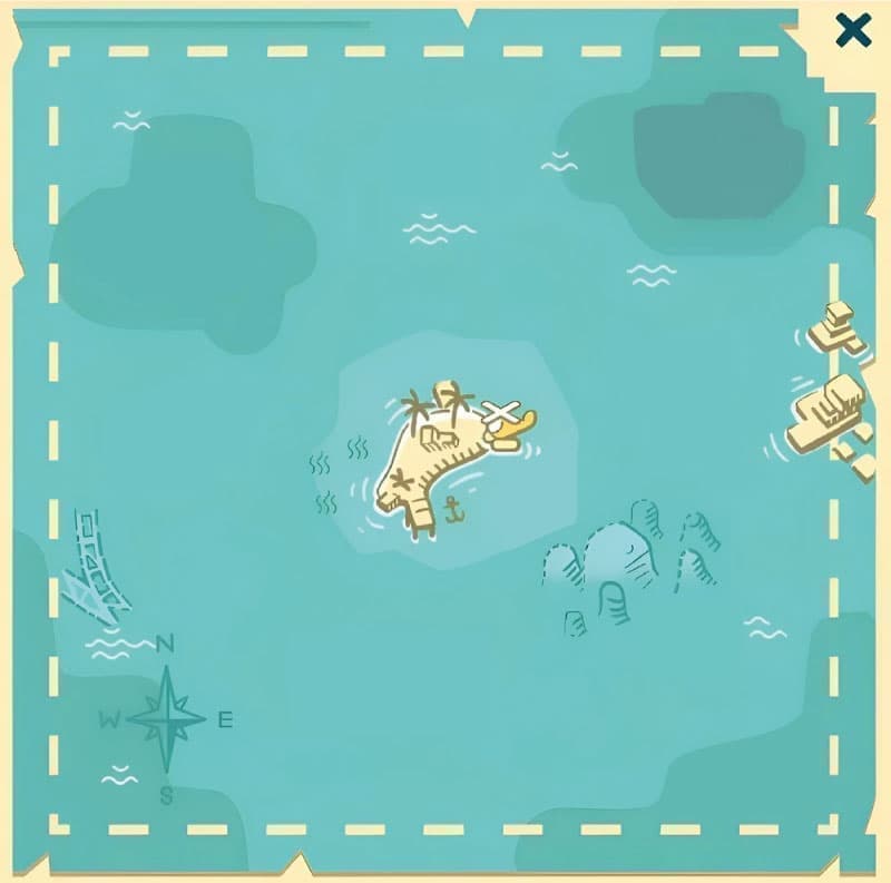 Paradise Island map background